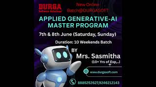 🚀 Kickstart Your AI Career with DURGASOFT!