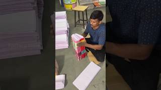 Notebook Making Process In Factory #shorts #making #factoryindie