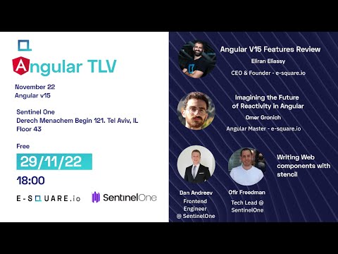 November 2022 Meetup - Angular v15 features, Proxys & the future of reactivity!