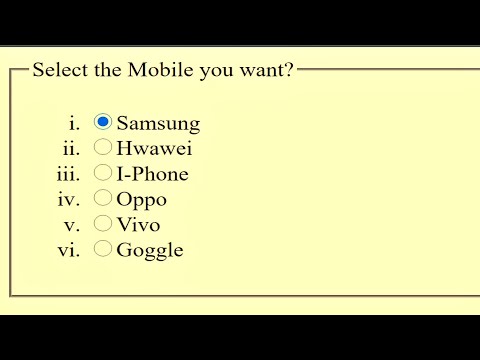 Radio buttons in (X)HTML || How to create radio button in (X)HTML #radiobutton #html