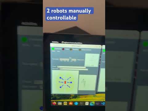 Now 2 robots can be controlled together manually. Next to make them autonomous + cooperative. #ai