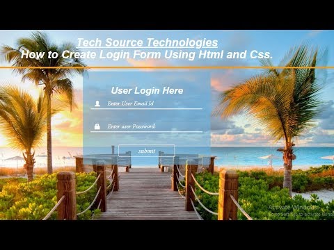 Transparent Login Form In Html Css | Login Form With Transparent Background using Html Css