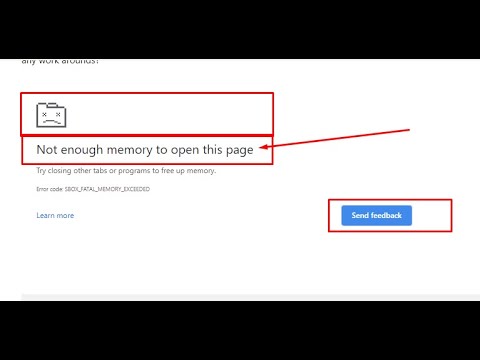 How to fix not enough memory to open this page” error in Google Chrome FIX