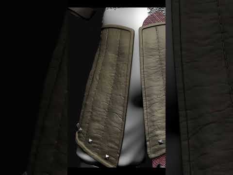 leather skirt details #art #zbrush #3dmodeling #gamedev #3dart #3dprinting #fx
