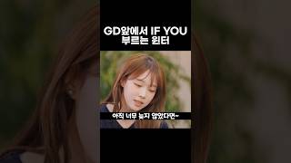 GD앞에서 IF YOU 부르는 윈터