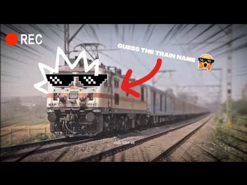 GUESS THE TRAIN NAME 😯 | MUMBAI ROOT   OF TITWALA CROSSING #indianrailways #viralvideo #trains