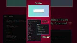 Modern & Stylish Accordion Component Using HTML, CSS & JavaScript | UI Design Tutorial #htmlcss