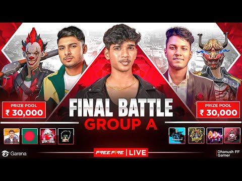 😨GROUP A - FINAL BATTLE🔥 | CS TOURNAMENT🏆| DFG 1 ,NG2 , NXT1👑| FREE FIRE IN TELUGU #dfg #freefire