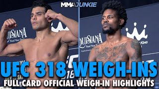 UFC 318 official weigh-in highlights: Paulo Costa hits championship mark