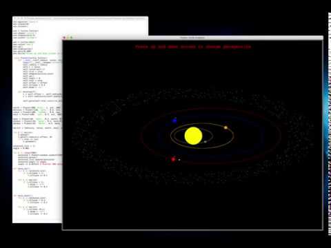 Super easy model of the solar system part 2 using python and turtle.