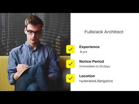 We are hiring Full stack Architect