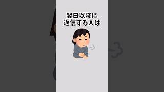 「返信速度」で分かる性格心理がヤバい#雑学豆知識 #1分雑学 #性格診断