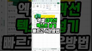 엑셀 대각선 테두리 안에 텍스트 예쁘게 넣는 방법 !