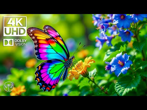 Wings of Stillness 4K 🦋🌿 | Piano Echoes and Butterfly Beauty in a Quiet Green Garden