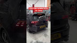 MK Golf GTI Custom Downpipes With Sports Cat💥 #shorts #downpipe #mk7gti