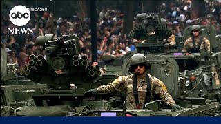 Trump holds military parade as ‘No Kings’ protests happen nationwide