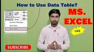 How to Use Data Table in Ms. Excel? | Ms. Excel Hindi Tutorial | #Info_TechnoLife