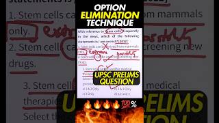 UPSC Prelims Tricks & Option Elimination Techniques #iasprelims  #iasexamprep #upsc#shorts