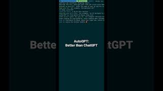 AutoGPT: Better that ChatGPT #autogpt #chatgpt #ai