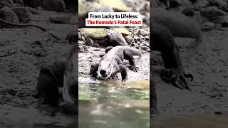 From Lucky to Lifeless: The Komodo's Fatal Feast#animals #komodo