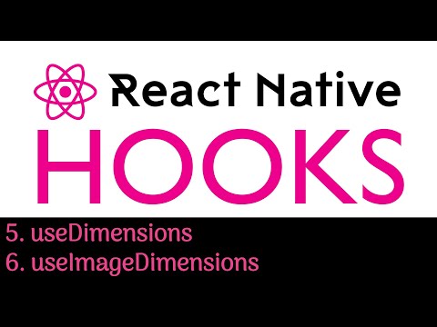 #83 React Native Hooks Tutorial | useDimensions | useImageDimensions  | Part 4