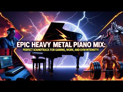 Epic Heavy Metal Piano Mix: Perfect Soundtrack for Gaming, Work, and Gym Intensity!