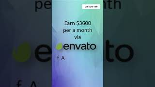 Earn money online via envato affiliate  | Earn $3600 per a month |#shorts