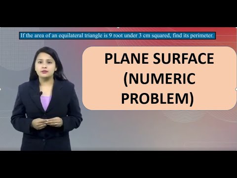 PLANE SURFACE (NUMERIC PROBLEM) ,CLASS 10, MATHS