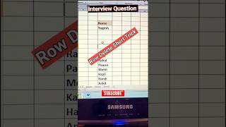 Blank row delete karna #excel #exceltips #exceltricks #exceltutorial #tricks #shortvideo #excel #new