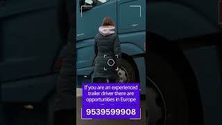 Are You an Experienced Trailer Driver? This is Your Chance #europeanjob  #driverjobs #trailerdriver