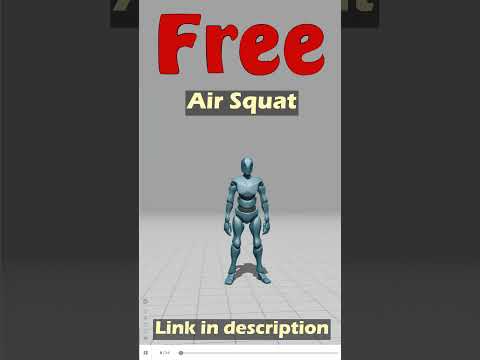 Air Squat. Free Mixamo animation for Daz Studio's Genesis 9