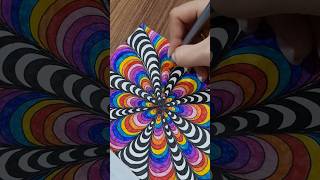3D Abstraction ✨️ #3d #art #tutorial #doodle #painting #zendoodle #shorts #reels #zentangle #diy