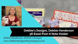 3D Easel Post It Note & Gift Card Holder using Stampin' Up! Products