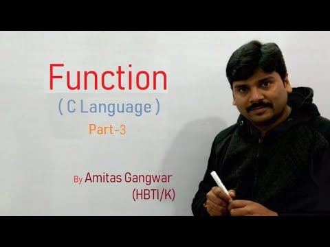 Function (C Language) Part-3