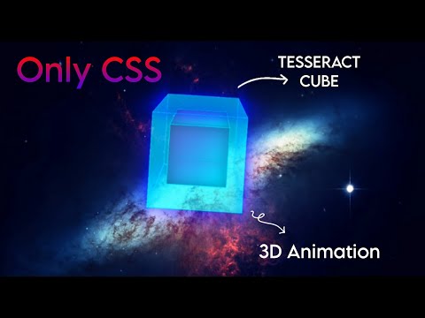 Tesseract Cube 3D Animation | Learn CSS in Fun Way | @codeDynasty-O95