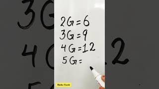 2G=6#mathsreels #mathsquiz #trendingreels #youtubeshorts #puzzletricks #reasoningtricks #solvethis