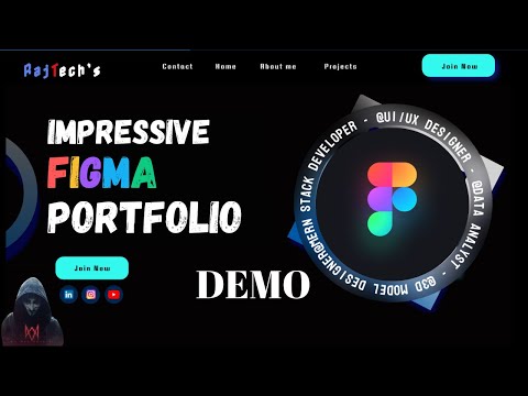 Figma Portfolio Preview | Clean & Professional Design 🔥#figma #portfolio