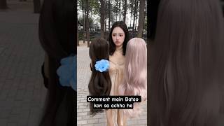 "Smooth Hair Wig Try-On | Real or Fake?" achha laga na #shorts #wig #hairstyle #hair #wigs#hairwig