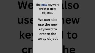 new keyword in java | java programming |