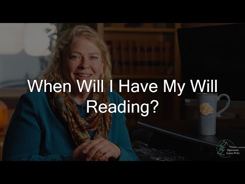 When Will There Be A Will Reading