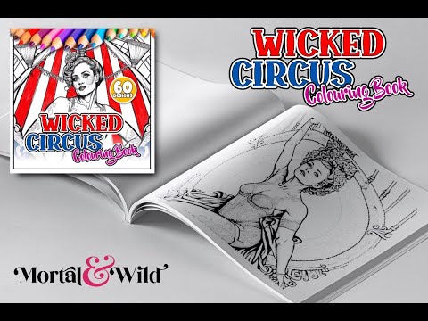 Wicked Circus colouring book