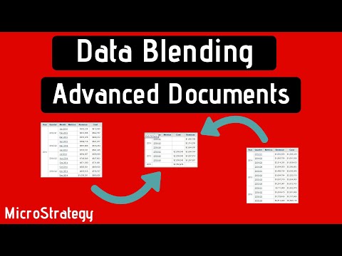 Data Blending - Advanced Documents - MicroStrategy