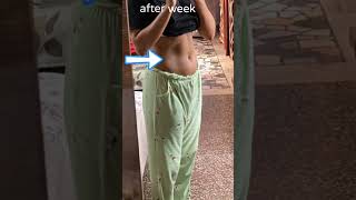 I tried Chloe ting's abs workout challenge || amazing results.#absworkout #abs #chloetingworkout