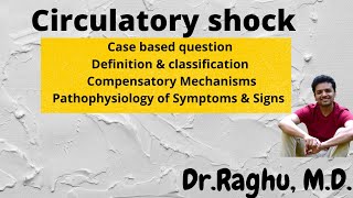 Circulatory Shock - Classification, compensatory mechanisms & pathophysiology | Hypovolemic shock