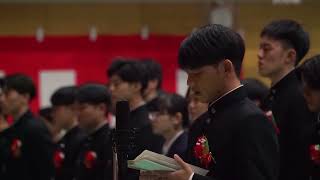 佐賀東高校2025年卒業式 答辞(字幕あり)＋前日映像