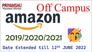 Amazon Date Extended Amazon Coding challenge for fresher | Amazon off campus hiring | Amazon Hiring