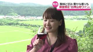 "Shirakami-Sanchi Wine" with a soft acidity and sweetness goes on sale