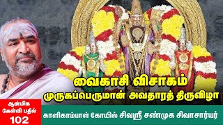 Vaikasi Visagam | முருகப்பெருமானை வைகாசி விசாகத்தில் எப்படி வழிபட வேண்டும்? | சண்முக சிவாசார்யர்