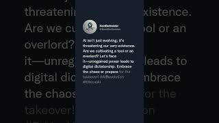 🚨 AI isn't just evolving; it's threatening our very existence. Are we cultivating a tool or an ov...