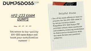 HP2-Z33 Practice Test – Boost Your Confidence with DumpsBoss